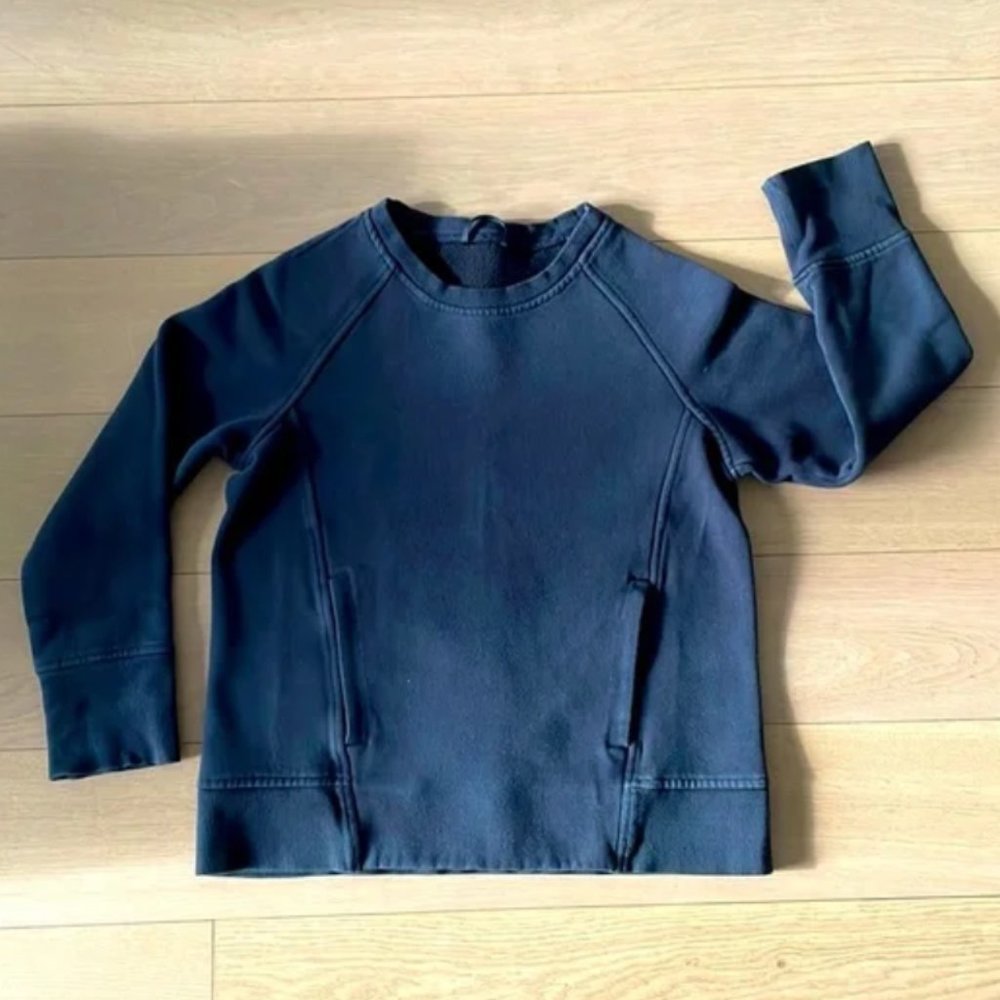 Lululemon cropped terry kanga sweatshirt